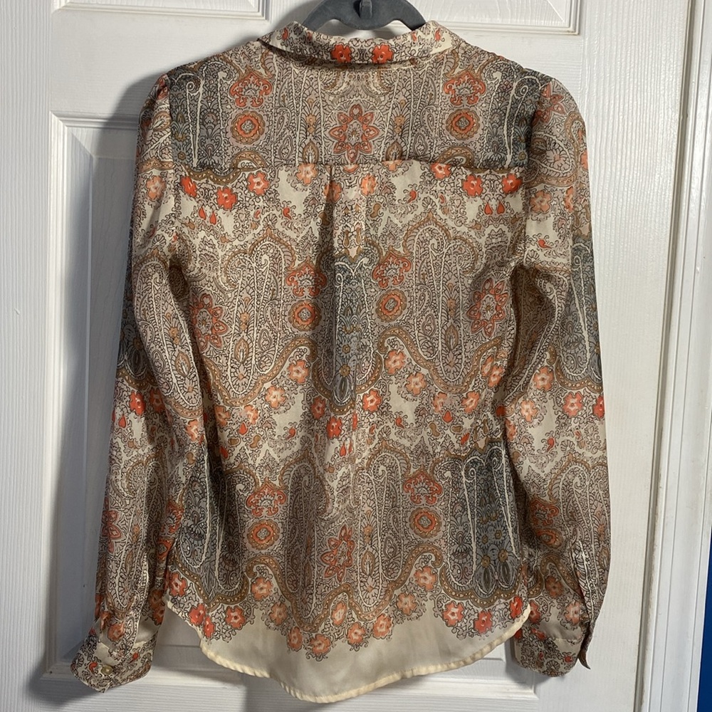 The Limited Women’s Printed Button Down Blouse XS - Picture 2 of 7